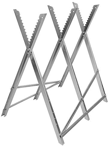 Caballete para sierra, caballete para cortar leña, Acero inoxidable, plegable (IC226964)