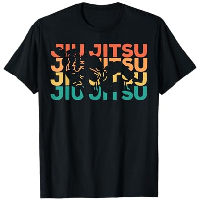 BJJ Vintage Retrò Regalo Per Combattente Jiu-Jitsu Maglietta
