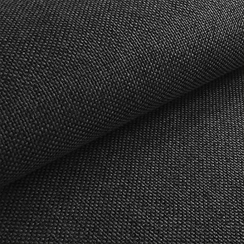 HEKO PANELS Stoff Meterware Polsterstoff - Polyester Möbelstoff für Sofa Sessel und Stuhl - Graphite als Meterware erhältlich – 1 Stück = 1 m x 1,45 m