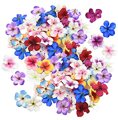 Niaciswe Künstliche Blüten 100 Stück Orchideen Künstlich Künstliche Orchideen Blumen Basteln DekoBlumen Bunt Kunstblumen Kunstblumen Deko Seidenblumen 4.5 cm für Hausgarten Hochzeit Partei