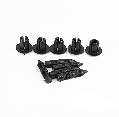 Clips De Plástico 6mm Para Automóvil 100 Unidades Sujetadores Universales Para Puertas Guardabarros Y Paneles Compatibles Con