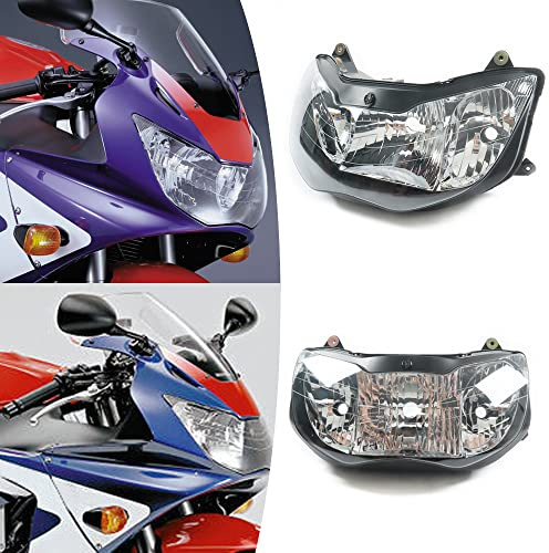 Motorcycle Headlight Light Head Lamp Assembly Fit for Honda 2000 2001 CBR900RR 929 CBR 900 RR CBR929RR 00 01 Motorbike Fairing Headlight Front Head Lamp Clear