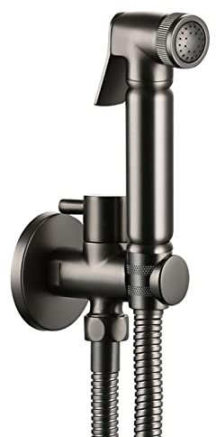Doccino per Bidet Disabili Doccetta per Bidet Acqua Fredda Spruzzatore Portatile per Bidet con 1/2 Valvola Ottone con Tubo Grigio Doccino Bidet Universale
