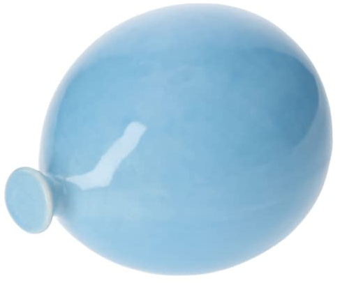 Keyhomestore- Scultura a Parete a Forma di Palloncino Color Azzurro, Realizzata in Ceramica 100% Made in Italy. Misura Media. Ideale Come Accessorio di arredo per Interni Camera e Salotto.