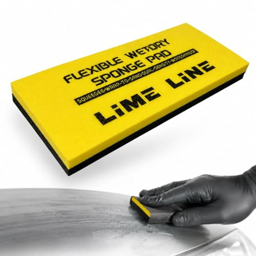 LiME LiNE Wet or Dry Flexible Sanding Sponge Pad for Wrapping Silicon Carbide Sandpaper