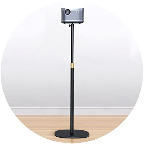 JingYi Store Projektorständer Nachttischständer Bodenprojektorständer Desktop-Ständer Heimständer (Color : Black, Size : 32.5 * 120cm)