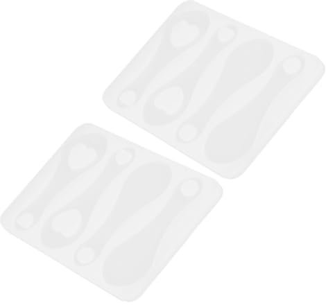 HAWILLOSCH 2pcs Silicone Trolley Token Mold Set for Keyring Ornament DIY Crafting, Flexible Shopping Cart Token Mold for Personalised Key Chain Accessories, UK Buyers