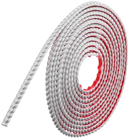 sourcing map Peel and Stick Molding Trim for Walls 0.4 x 16 ft Flexible Molding Trim Self-Adhesive Wall Paneling Strips Wallpaper Border for DIY Floor Wall Baseboard, Silver