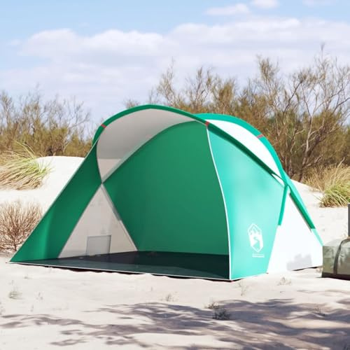 Gecheer Tente de plage imperméable pour 2 personnes Ouverture rapide Vert Tonnelle Pavillon de jardin pour camping, fêtes, extérieur C1-3