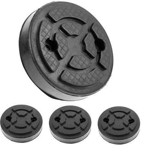 Alipis 4pcs Round Rubber Pad Jack Pad Floor Jack Rubber Bottle for Car Lift Pinch Weld Protection Use