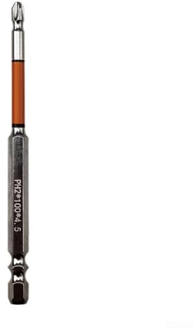 HRC61 Embout de tournevis cruciforme PH2 avec fonction magnétique, convient pour perceuse manuelle et tournevis électrique, pour diverses réparations (62-100 mm)