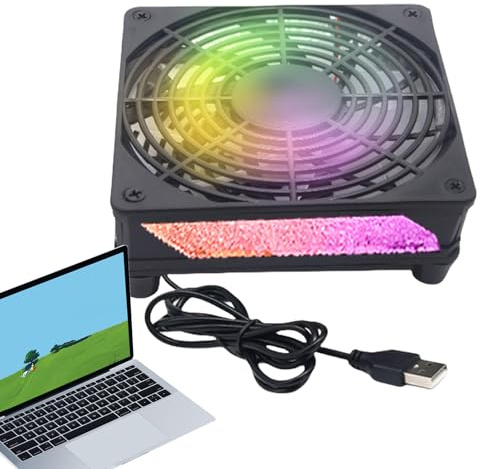 Ventiladores De Refrigeración Alimentados por USB - Gadget De Refrigeración Portátil con Base Robusta, Funcionamiento Silencioso, Diseño De Ángulo Ajustable, Rendimiento Alimentado por U