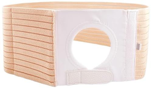 Stomiband För Män Och Kvinnor, Stomiband Med Justerbart Hål På 7,5–8,5 Cm, Postoperativt Bukband För Kolostomi Och Ileostomi(Large)