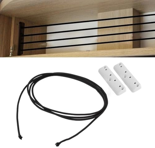 FACAIIO Wandschrankzaun Frachtnetz mit Seil, stabiles ABS-Material sichere Aufbewahrung in Wohnmobil, Anhänger und Wohnwagen