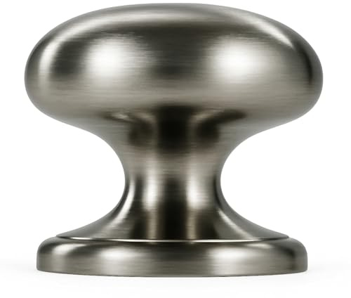 trust4care 2-Pack Brushed Satin Nickel 1.5 Bifold Closet Cabinet Knob Pull