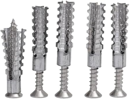pluggar 10 mm metalltandade expansionsskruvar, stålrör, självgängande skruv, borrpluggar, väggankarskruvar, fästelement (A– 8 mm, 30 uppsättningar)
