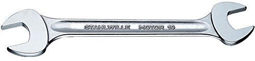 STAHLWILLE Nr. 10 | Doppel-Maulschlüssel 10 x 13 mm | extrem belastbar und schraubenschonend | Schraubenschlüssel Made in Germany