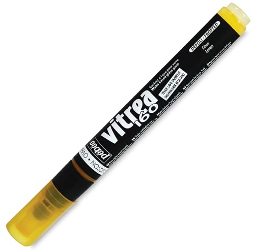 Pebeo Vitrea 160, Frosted Glass Paint Marker - Lemon