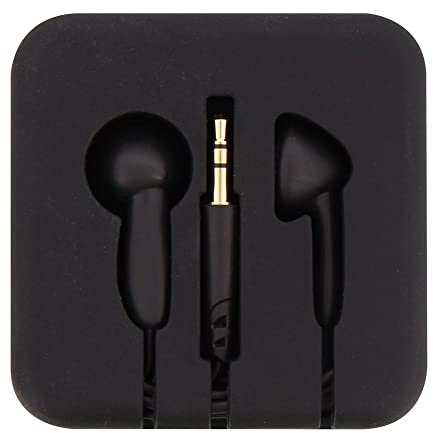 T'nB Pocket - écouteurs Boutons avec étui Enrouleur en Silicone - Noir