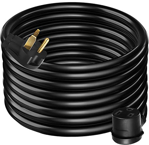 VEVOR Welder Extension Cord 50 Amp 50 Feet, STW 6/3 AWG NEMA 6-50P/R Heavy Duty Power Cord, 3 Prong 250V/240V/220V Welding Cable for MIG TIG Stick Welder and Plasma Cutter, 12500W, ETL Listed