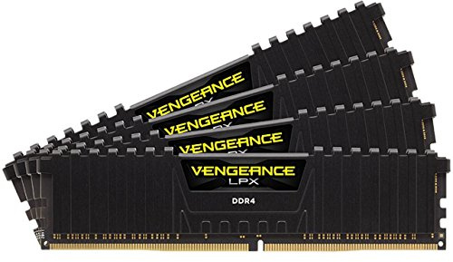 Corsair Vengeance LPX Memorie per Desktop a Elevate Prestazioni con Airflow Fan, 16 GB (4 X 4 GB), DDR4, 3000 MHz, C16 XMP 2.0, Nero