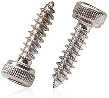 YINSONG Sechskant-Schneidschraube - M2 / M2,5 / M3 / M3,5 / M4 304 Edelstahl Sechskant-Schneidschraube Rändelschraube