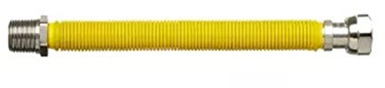 Tubo Per Caldaia 1/2 M/f Flessibile Ed Estensibile Fino A 40 Cm Per Gas