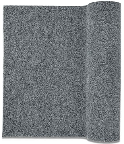 Casatessile Tappeto passatoia corsia Oscar Fondo Impermeabile, Zerbino per Ingresso, Porta di casa, Corridoio, Cucina, Ufficio e Negozi. Venduto al Metro - Grigio, Largo 100 cm.