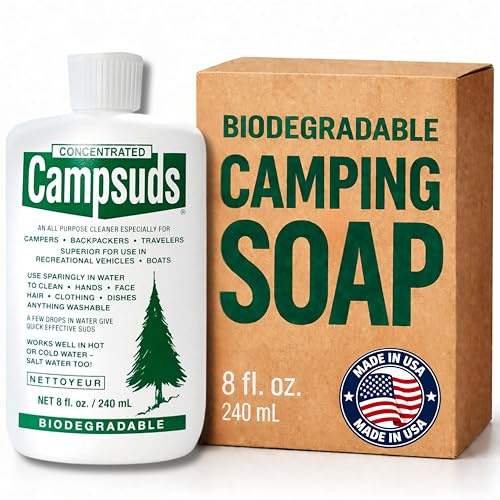 Sierra Dawn utomhus tvål – premium biologiskt nedbrytbar camping & backpacking Essential – naturlig tvål för porslin, kläder och kroppsvård – lita på utomhusentusiaster, 237 ml
