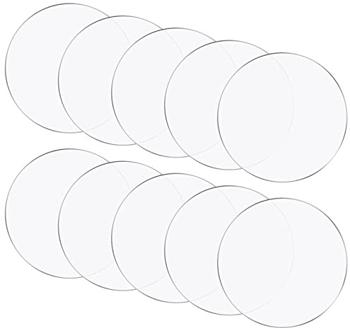 10 stycken klara akrylplattor runda 10 cm transparenta runda akrylämnen skivor akrylskiva cirkel akrylplatta rund för gör-det-själv bildram målningar hantverk display
