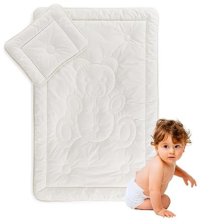 Vitapur Kinderkissen & Bettdecke 'My First' 30x40/80x120 – Mit unserem 2-in-1 Set aus Bambusfasern & Baumwolle träumen Ihre Kleinen süßer denn je