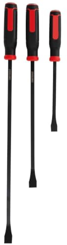 VENOAL 3-teiliges Brechstangen-Set inkl. 30,5 cm, 45,7 cm und 61 cm CMMT98347 Reifenheber, schwarzer und roter Stahl + Gummi