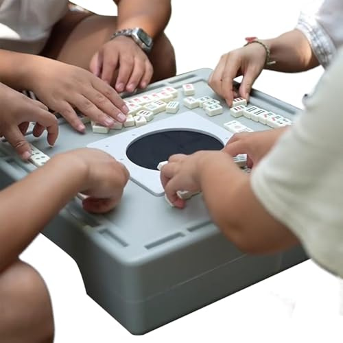 Mahjong spelset, resor mahjong set, bärbar mahjong spel, kinesisk mahjong resa, liten kinesisk mahjong set med kompletta plattor, resevänlig mahjong spel för familj Gatherings