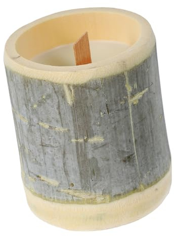 IMIKEYA Aromaterapia Bambú Vela Perfumada De Vela Aromática Hogar Decoración De Escritorio De Mesa Aromática De Cumpleaños