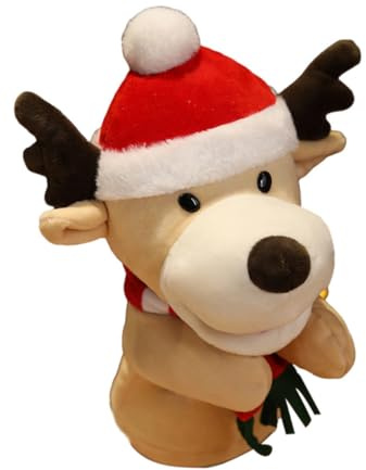 TOYANDONA Fingerpuppe Hirsch aus Hochwertigem Material Weihnachtsfingerpuppen für Junge Mädchen Lernspielzeug für Fantasievolle Aktivitäten