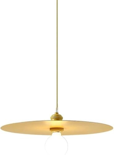 Lámpara Colgante de Hierro con Forma de platillo Volador, Moderna y Sencilla, de un Solo Cabezal, Ideal para decoración de restaurantes y cafeterías.