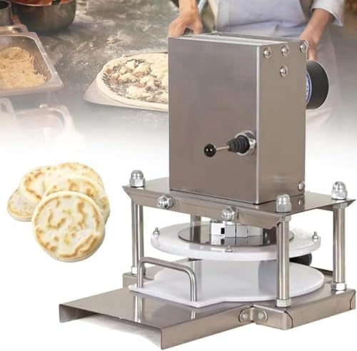 Electric Stainless Steel Tortilla Press Machine, Pizza Dough Roller Sheeter,Precisely control the thickness of the dough,for Pressing Pizza Hand-held Cakes,Type22