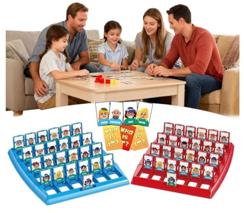 Genérico Adivina quién Soy, Juegos de Mesa Divertidos de Puzzle, interacción Padre - Hijo, Adecuado para niños y niñas, Mejorar la Capacidad práctica y de razonamiento（2 Juegos）