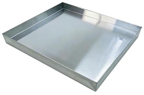 Aire Acondicionado Bandeja de Goteo Acero Inoxidable 304 Bandeja Antiderrames Altura 8 cm Bandejas Usada para Jardin Lavadora Garaje Protección del Suelo Multiuso(90x20cm(36x8in))