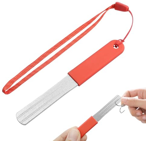 Aihoom Dart Sharpener, V-Groove Diamond Grinding File, Darts Gifts, Outdoor Home Portable Rapid Sharpening File for Fishing and Darts Sharpener