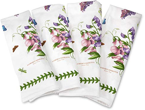 Portmeirion Home & Gifts Pimpernel Botanic Garden Set of 4 Napkins, Cotton, Multi-Colour, 45 x 45 x 1 cm