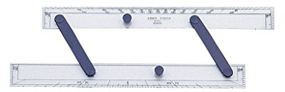 Linex A1612M Parallellineal 300 mm, Winkelmesser, Facetten an 4 Seiten, Korkscheiben auf der Unterseite