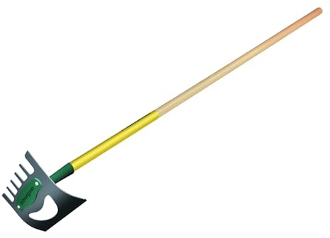 Leborgne, Binette Naturovert, Désherbage et Préparation Du Sol, Écologique et Ergonomique, Résiste à une utilisation intensive, Manche extra-long de 150 cm, Outil 2 en 1 pour le désherbage