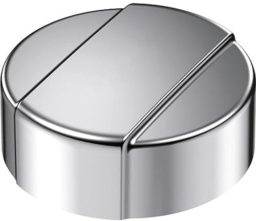 BLANCO Drehbetätigung Chrom rund | Erforderliches Loch: 35 mm | Passend zu allen BLANCO Spülen | Zum Öffnen und Schließen des Abflusses | Passend zu allen Chromfarbigen-Armaturen