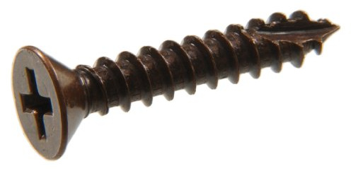 The Hillman Group 45372 9-Inch x 2-1/2-Inch Flat Phillips Wood Screw, Antique Bronze, 15-Pack