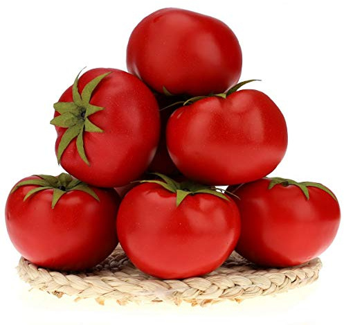 Gresorth 6pcs Artificial Lifelike Simulation Tomato Fake Fruit Vegetable Home Party Kitchen Decoration