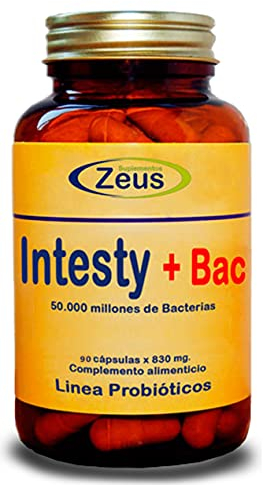 INTESTY+BAC | Contribuye a equilibrar y regular la microbiota intestinal | Complemento Alimenticio a base de Fibersol®- 2, L-Glutamina, Probióticos y Vitamina B6 | 90 Cápsulas Vegetales