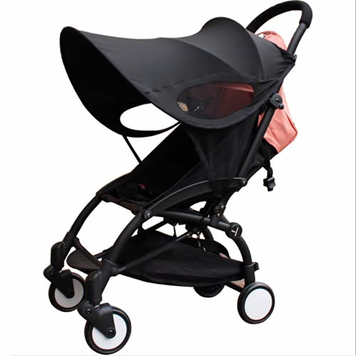 Pare-soleil Poussette Bébé Universelle Légère Couverture Auvent de Poussette Protection Solaire Coupe-Vent Imperméable Ombrelle à Landau Parasol Pliable Accessoires Anti-UV