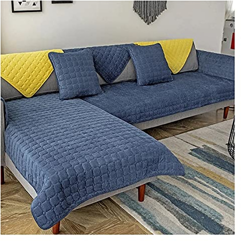JORTUIO Sofabezug Ecksofa Couchbezug Sofaiberwurf l Form Eckcouch 3/2 Sitzer Sofaschutz Schonbezug Sofaschoner rutschfest Hund Katze Sofabezügen- Grau (Color : C, Size : 70x150cm1pc)
