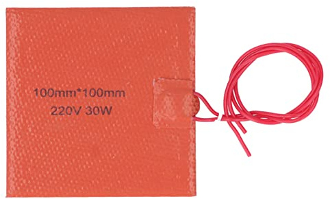 Flexibel termisk silikonmatta kubform 100x100 mm – högpresterande värmeledande matta för elektronik, PCB och lödning, 30 W, 220 V, temperaturbeständig till 200 °C